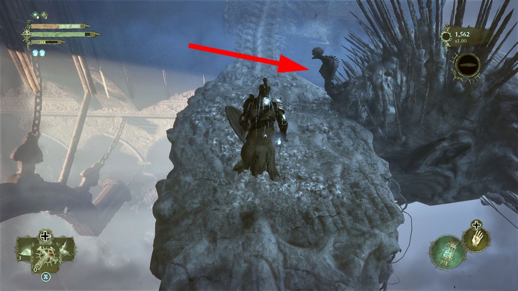Posizione chiave del ponte Skyrest di Lords of the Fallen 3