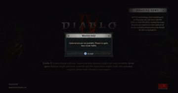 Diablo 4 Codice errore 34202 Bug: come risolvere il messaggio "I server di gioco non sono disponibili".