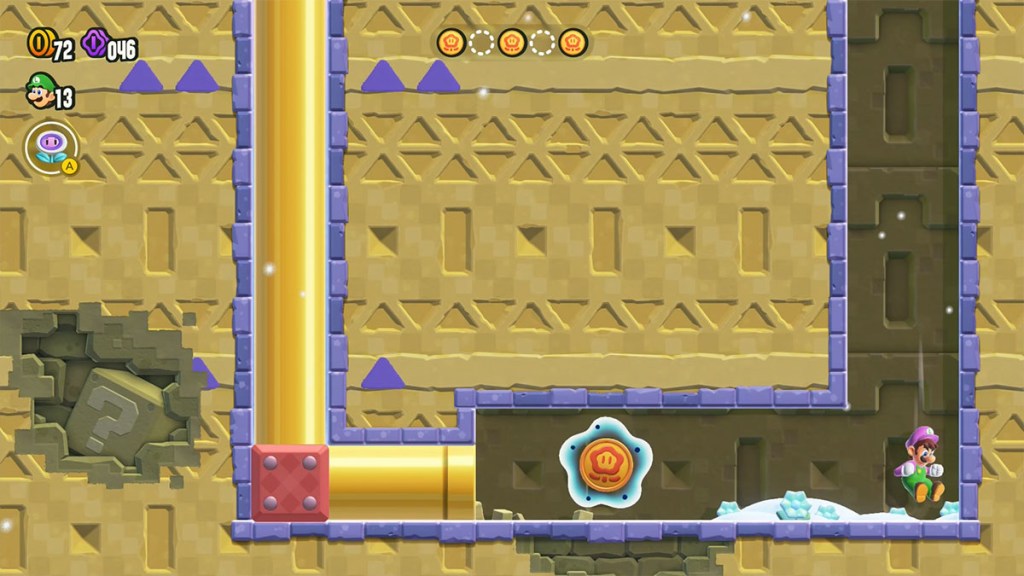 Quarta posizione del token di Super Mario Wonder Puzzling Park