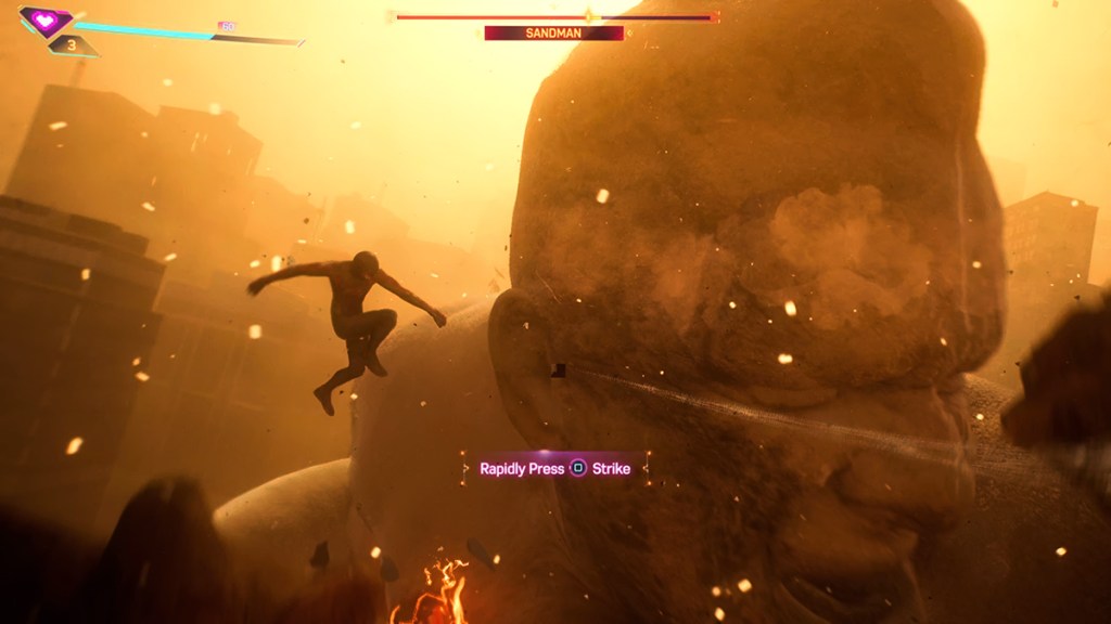 Spiderman 2 Sandman Boss Fight: come danneggiarlo