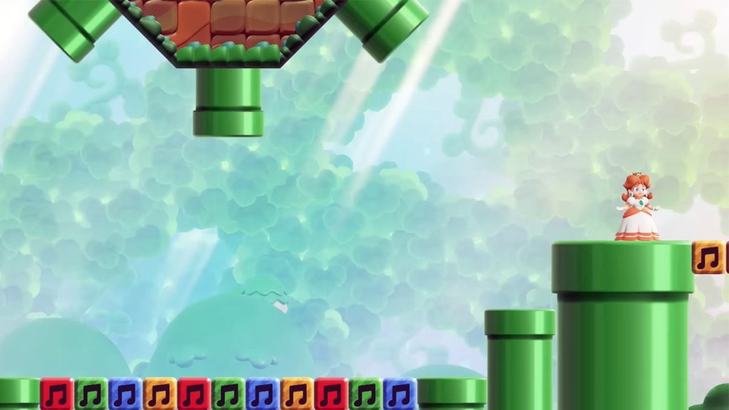 Super Mario Wonder Hidden Exit World 1 Piante Piranha in parata