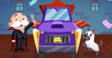 Traguardi degli eventi, elenco dei premi e programma dei partner Monopoly Go Spooky Car