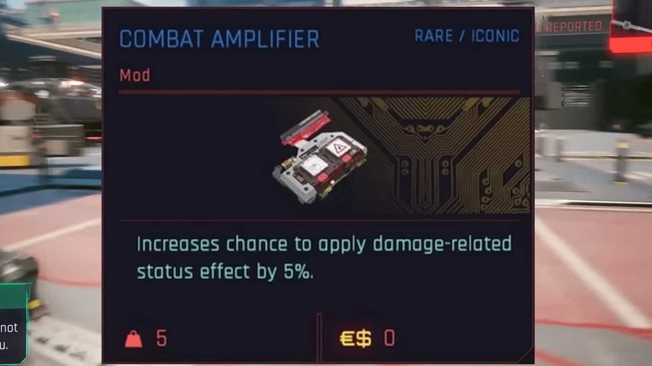 Non fare errori.  L'amplificatore da combattimento è la migliore mod per armi in Cyberpunk 2077.