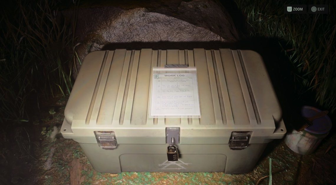 Alan Wake 2 Registro di lavoro Posizione del codice stash di Bright Falls