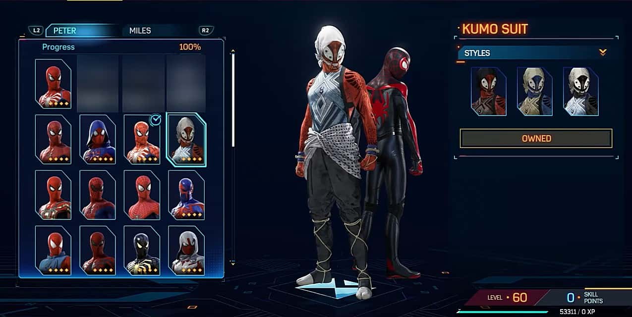 Costume Kumo Spiderman 2