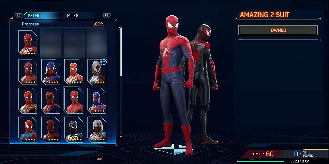 Fantastico costume di 2 Spiderman 2
