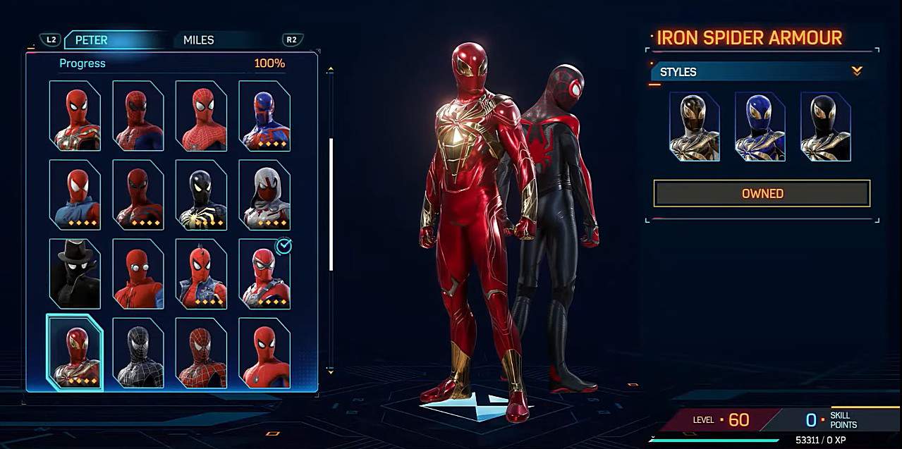 Abito Iron Spider Armor Spiderman 2