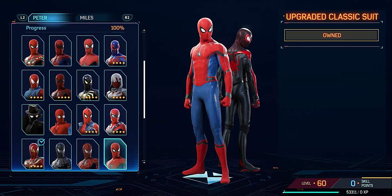 Completo Spiderman 2 classico aggiornato