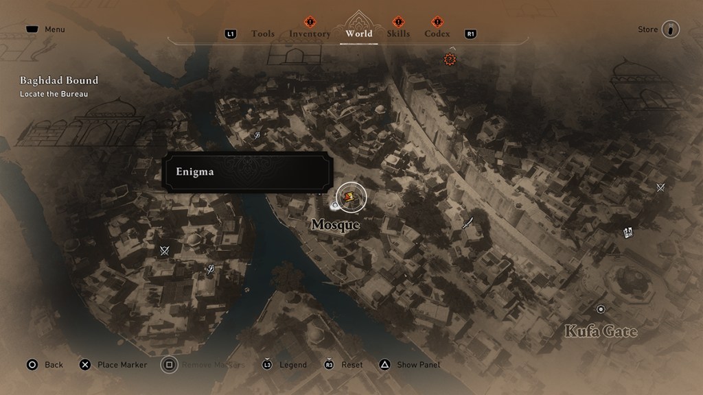 AC Mirage Delight by the Dome Enigma: come trovare la X rossa