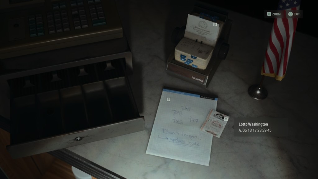 Codice di blocco Alan Wake 2 Lady Fortuna: come sbloccare il fucile