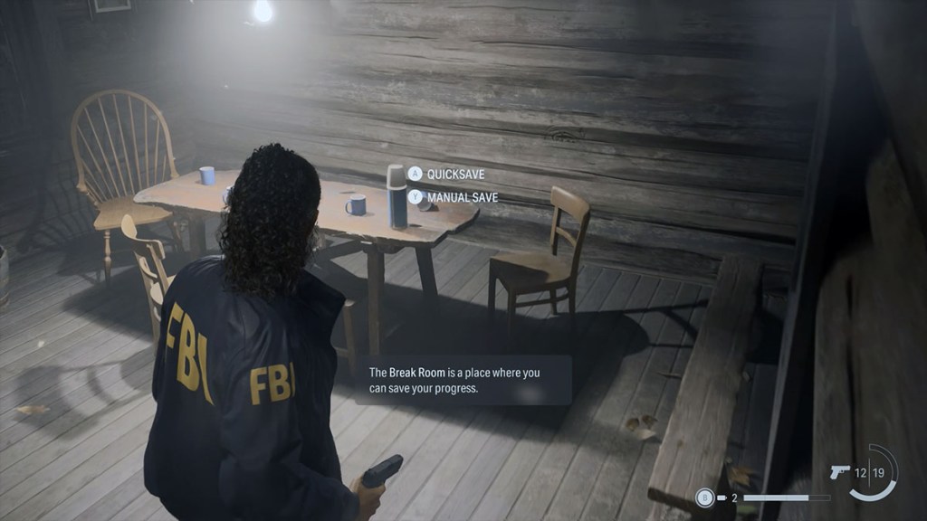 Alan Wake 2 Salvataggio manuale della sala pausa