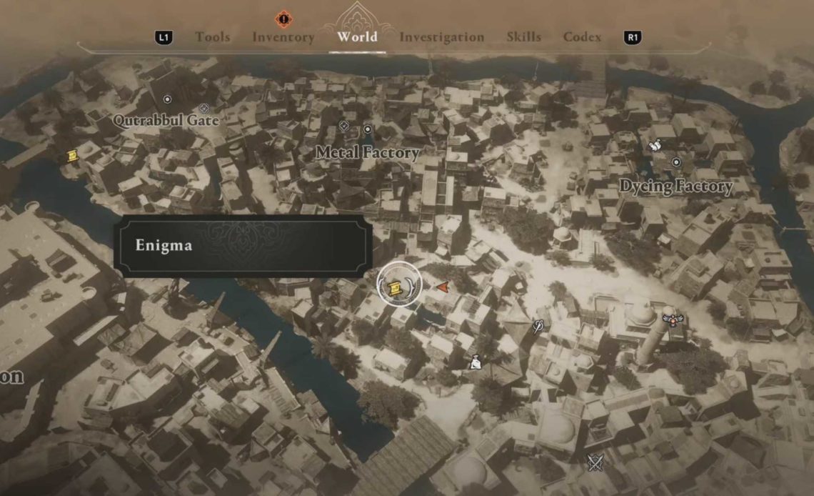 AC Mirage Left Behind enigma location