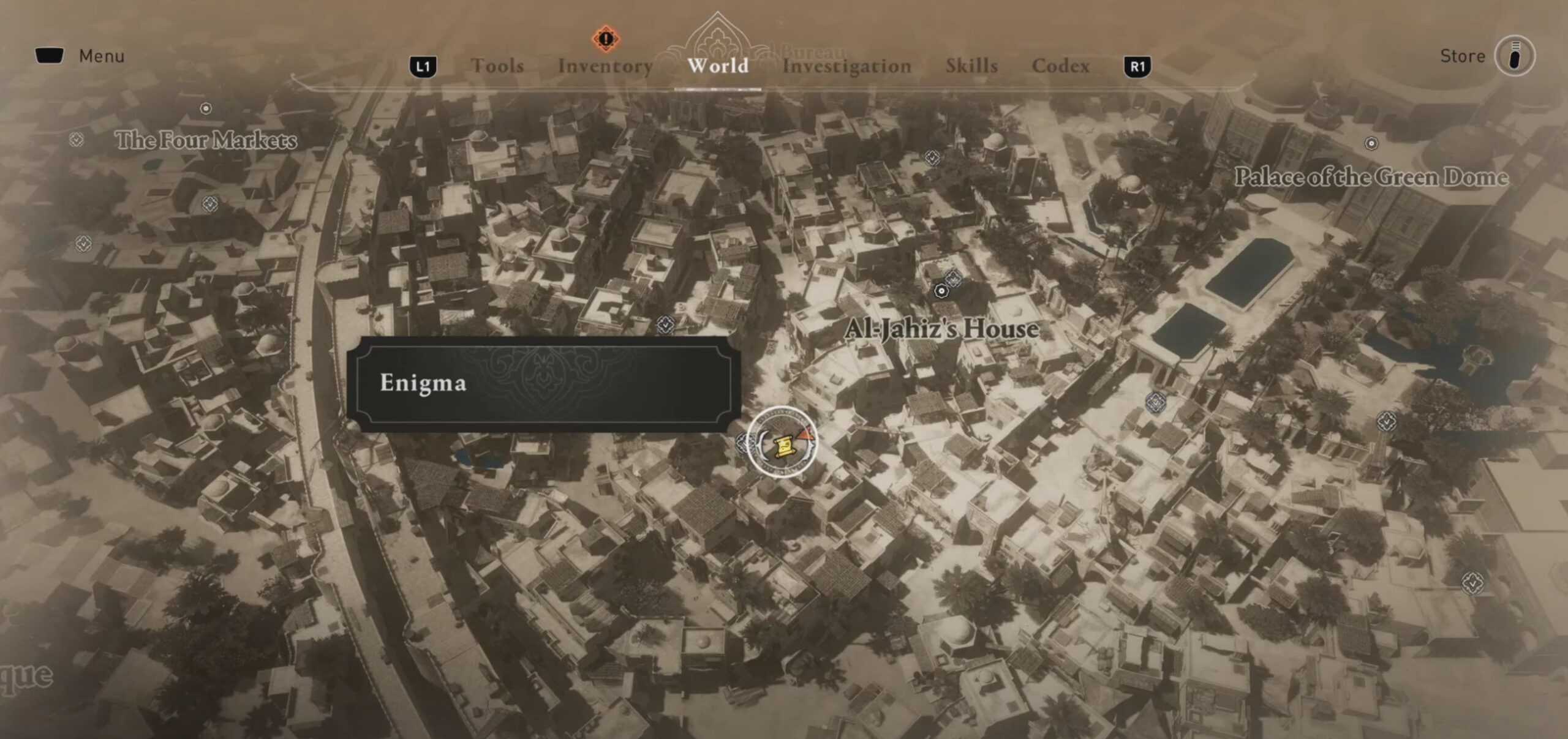 AC Mirage Un regalo per te posizione enigma