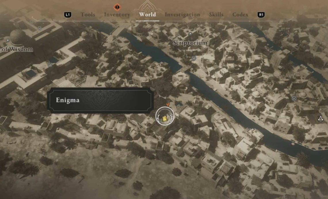 AC Mirage A Challenge enigma location