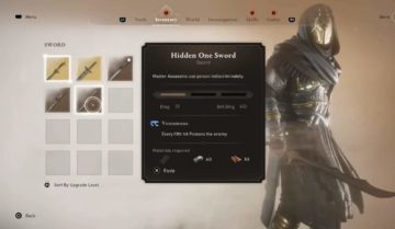 Come aggiornare le armi in Assassin's Creed Mirage