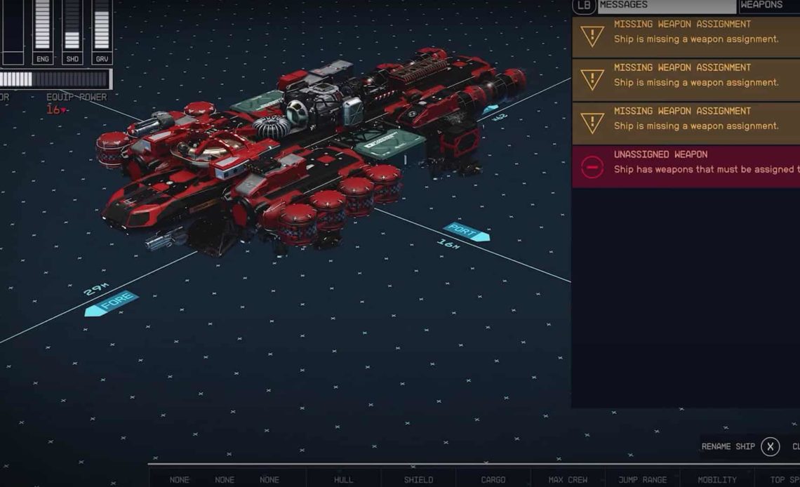 Starfield Assign Weapon