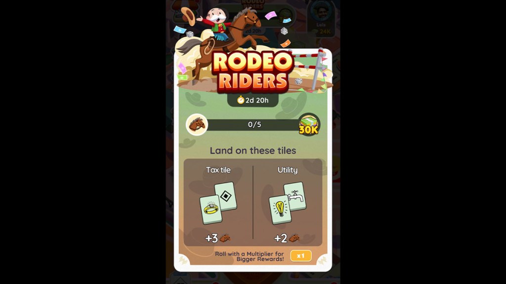 Pietre miliari di Monopoly Go Rodeo Riders