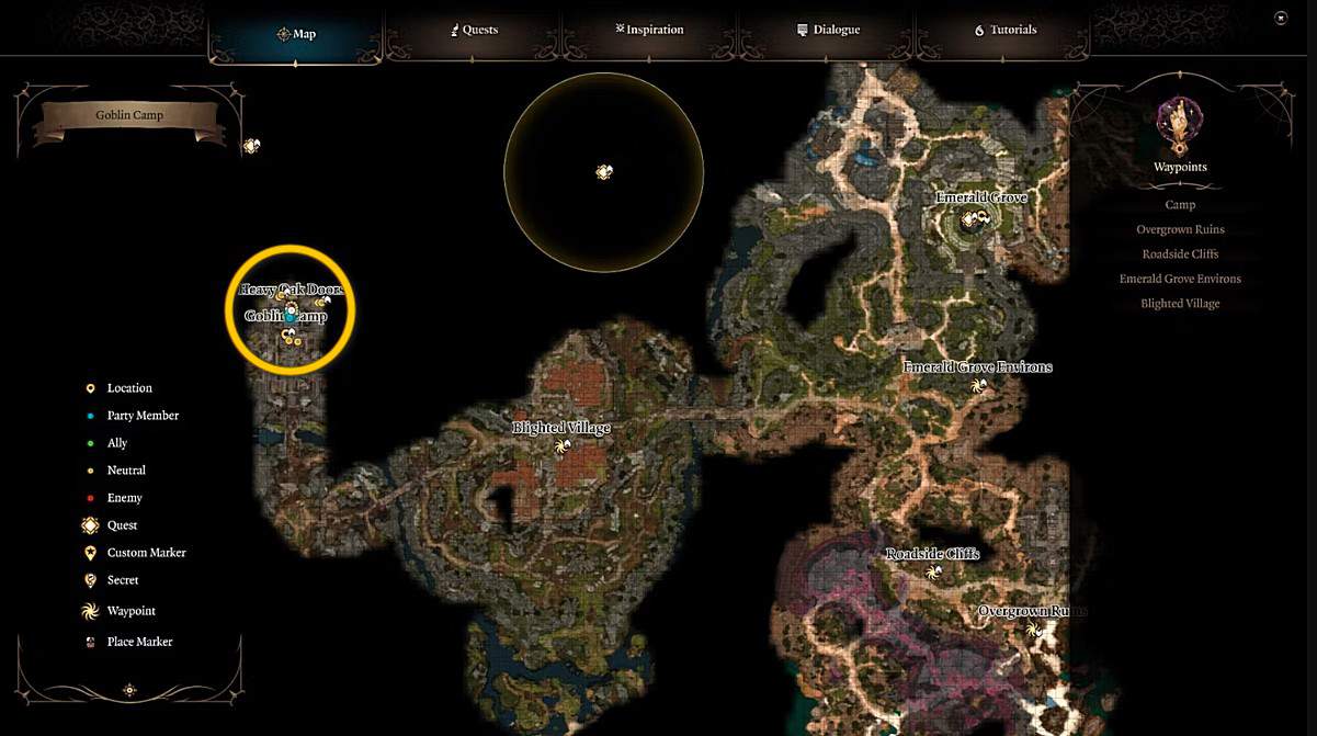 Il cancello di Baldur dell'accampamento goblin 3