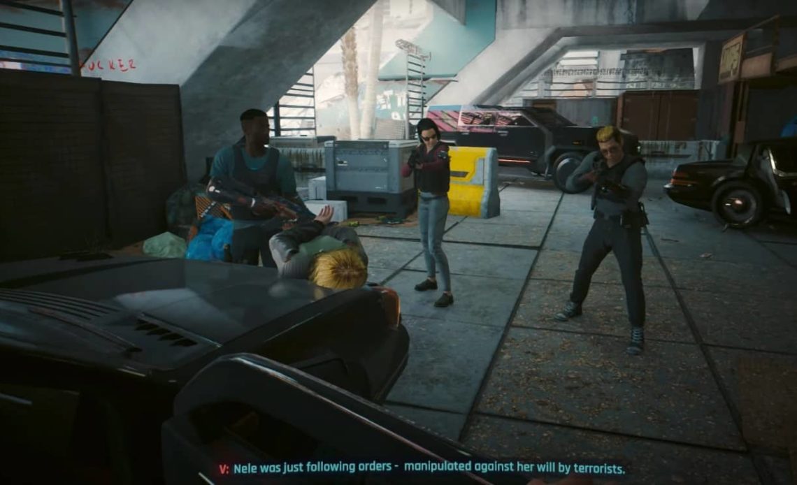 Betray Nele Springer in Cyberpunk 2077 Road to Redemption