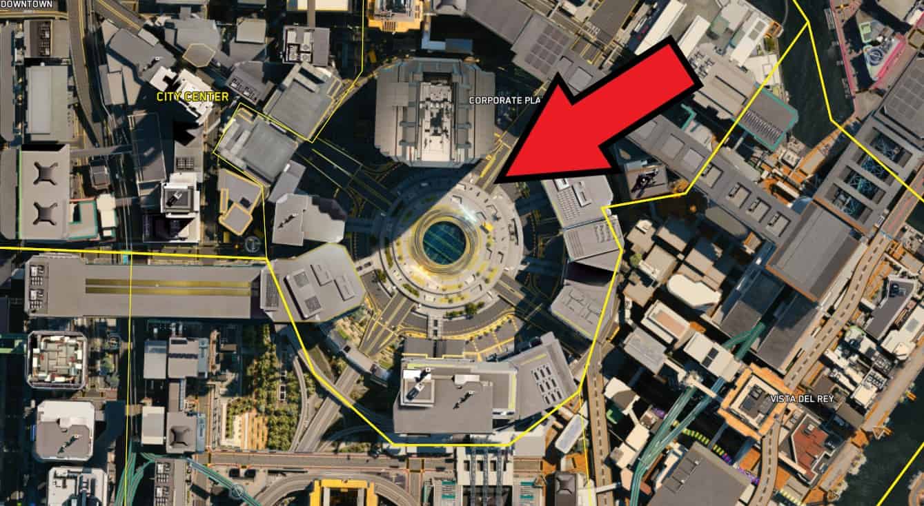 Posizione del fucile di Rebecca Guts in Cyberpunk 2077