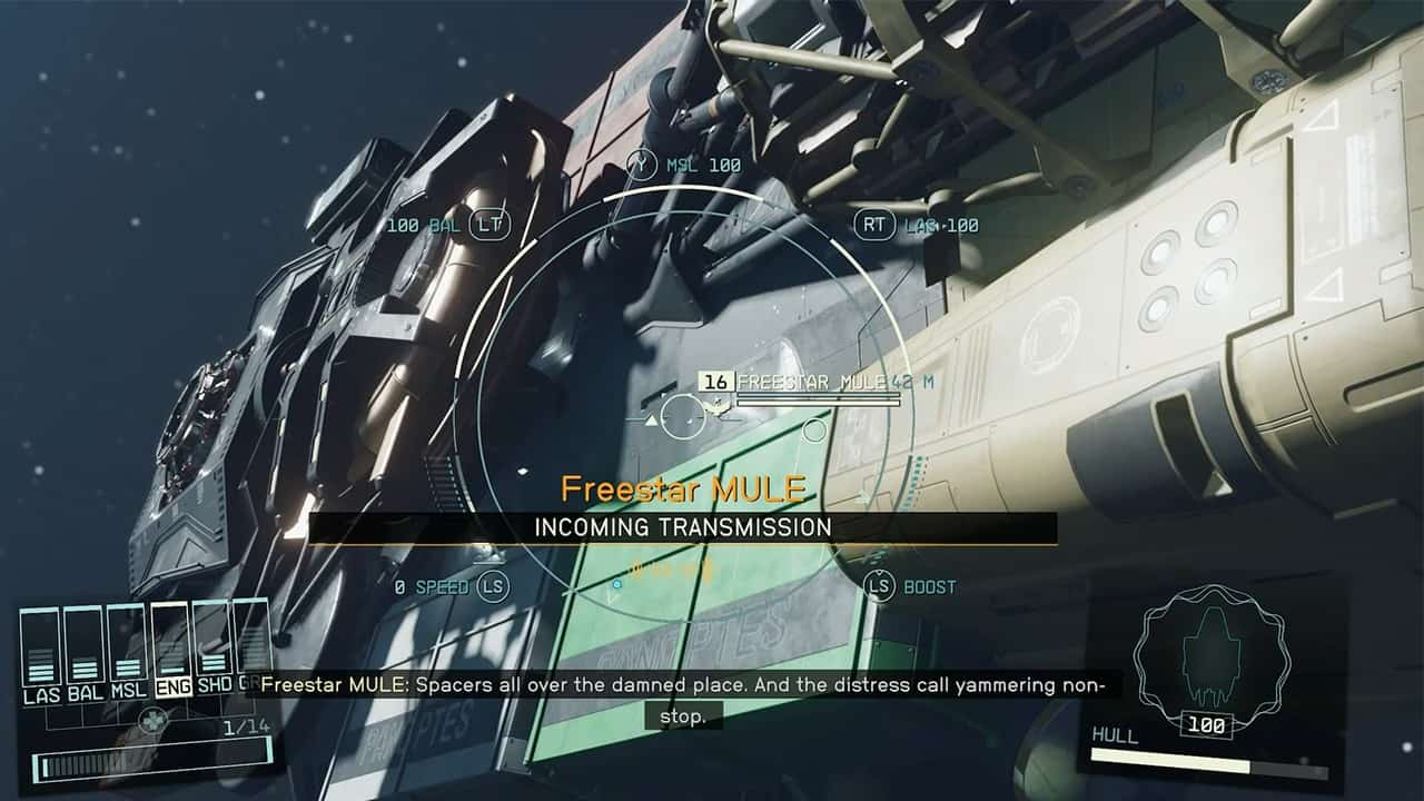 Chiamata di soccorso a Starfield