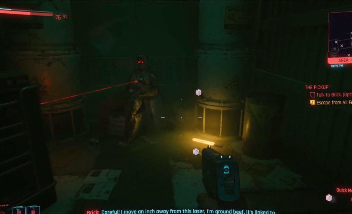 cyberpunk 2077 the pickup