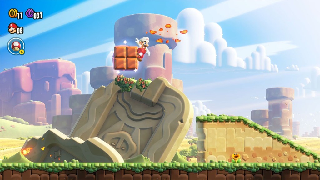 Super Mario Wonder Bulrush arriva dalla posizione del fiore del seme miracoloso mancante