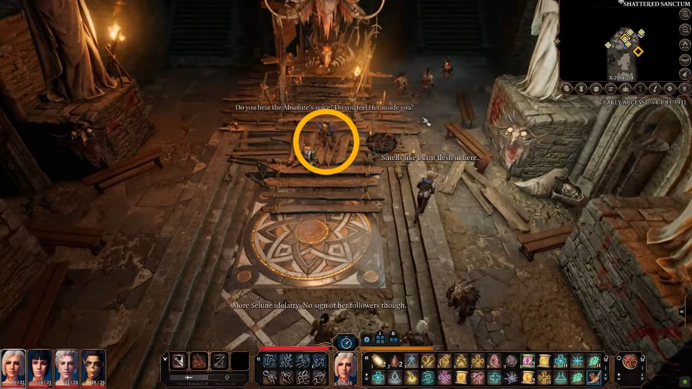 La vera sacerdotessa dell'anima Gut in BG3