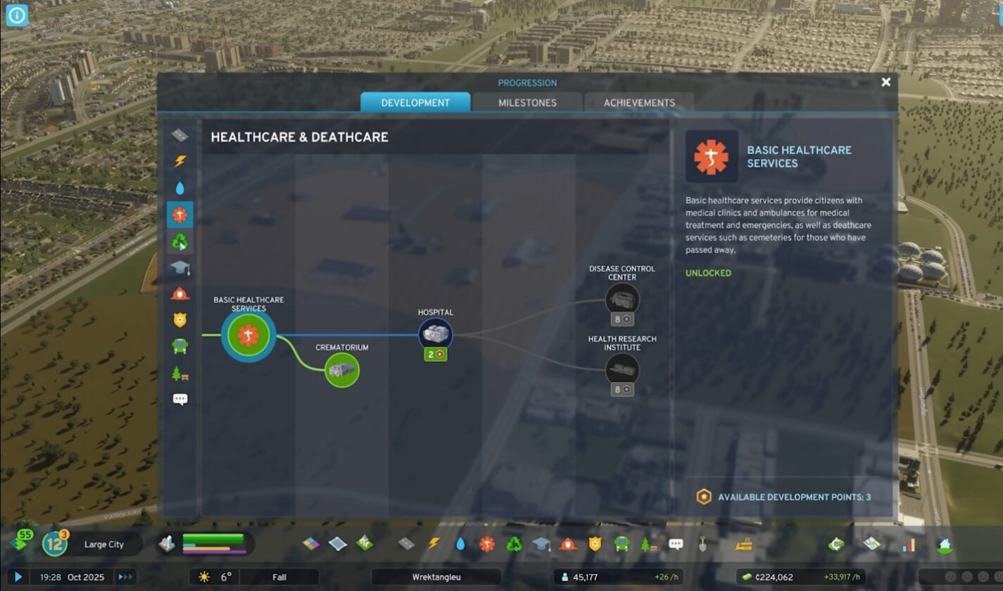 Nodi di sviluppo della sanità e della morte