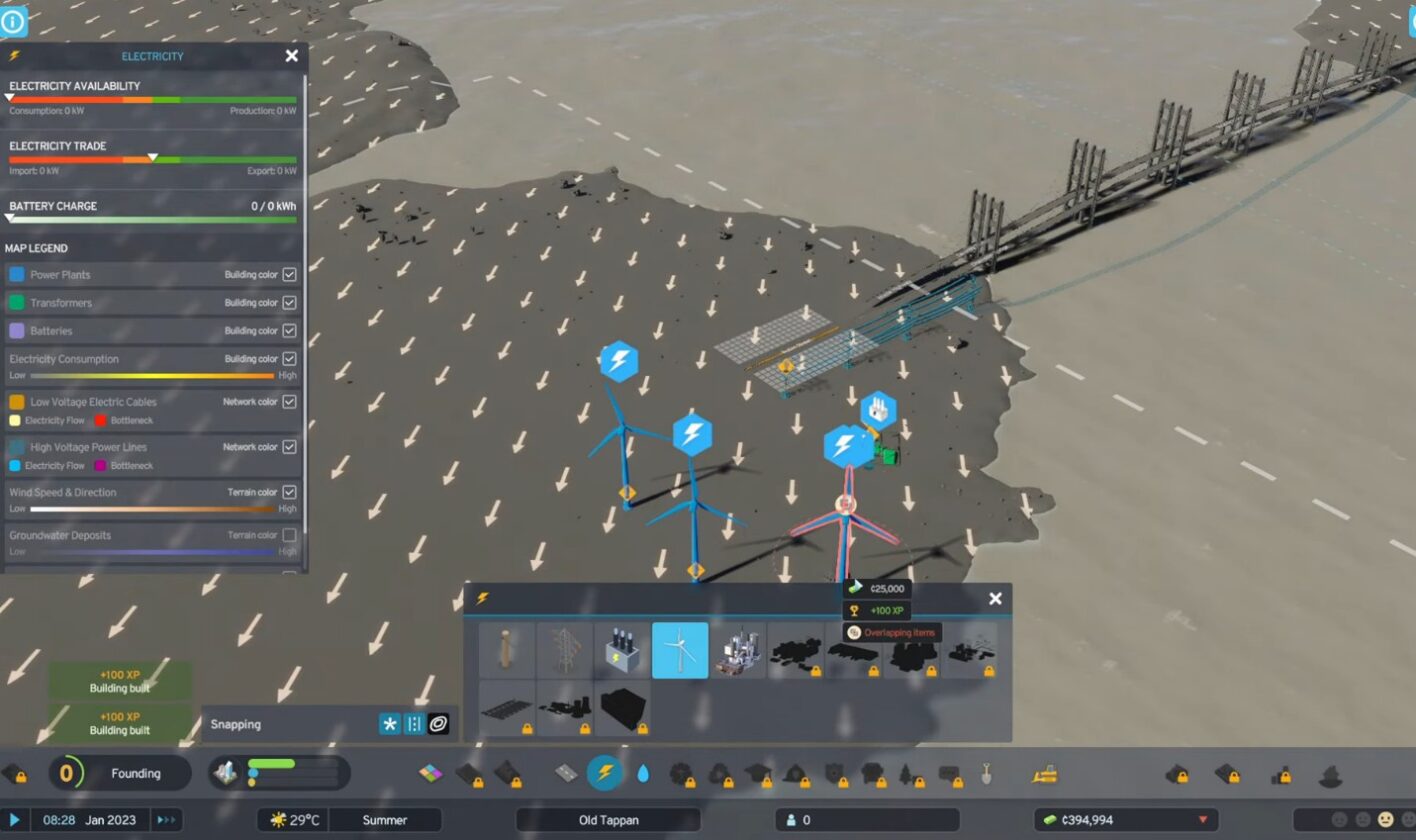 Esporta elettricità in Cities Skylines 2