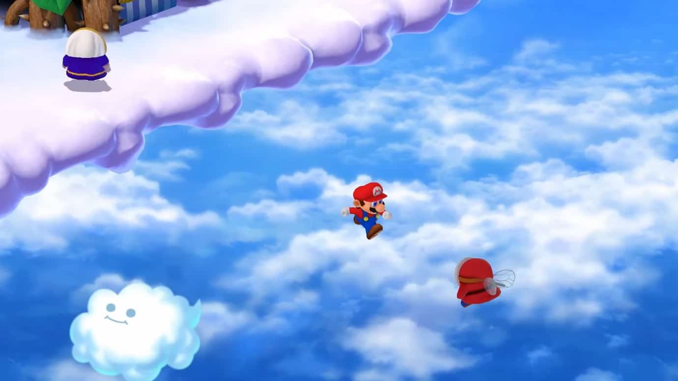 Incontra Beezo nel cielo in Super Mario RPG