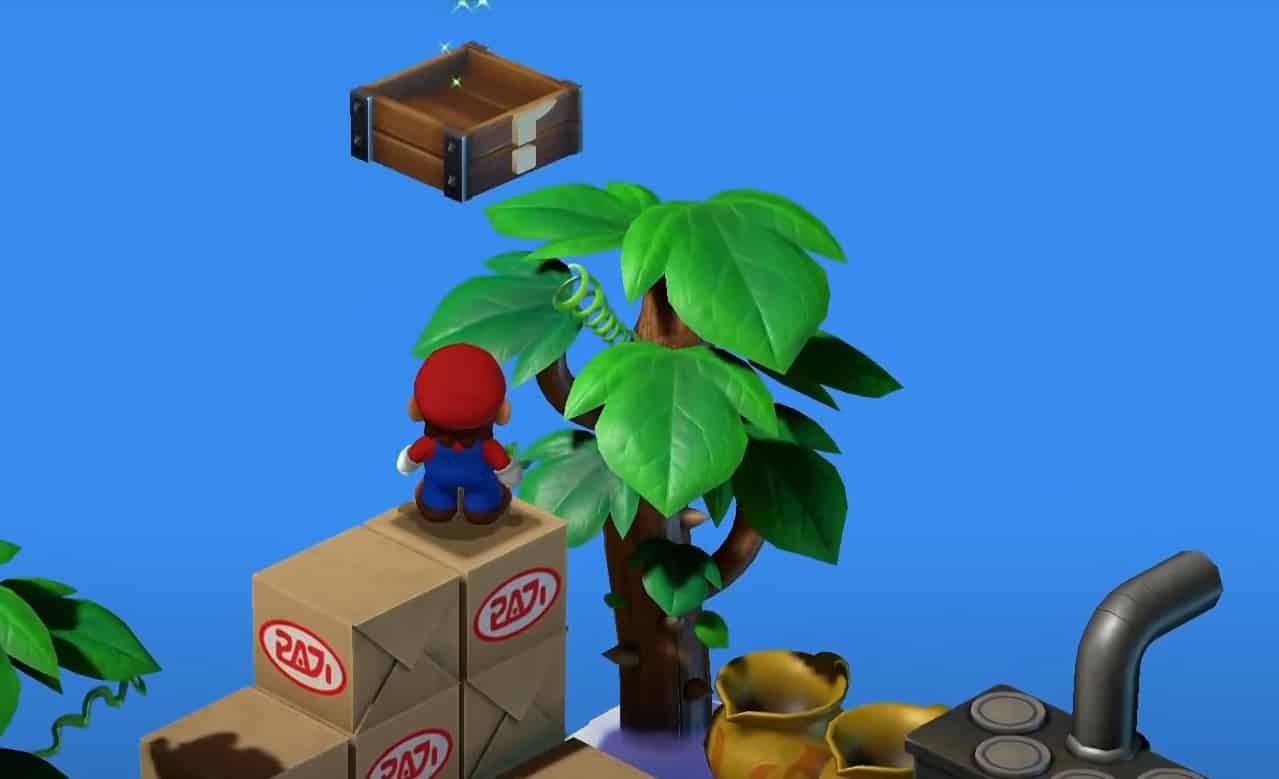 nimbus land posizione nascosta del forziere del tesoro nel gioco di ruolo di Super Mario