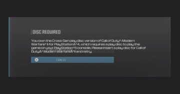 Bug richiesto dal disco di Modern Warfare 3: come correggere l'errore PS5 cross-gen