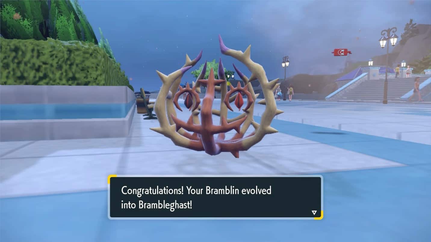 Evoluzione del Bramblin in Pokemon SV