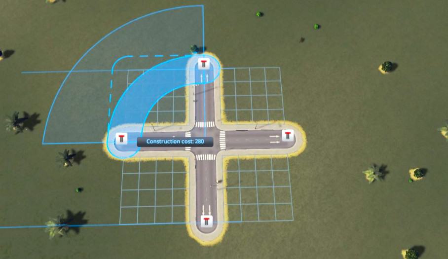 Rotatorie manuali in Cities Skylines 2