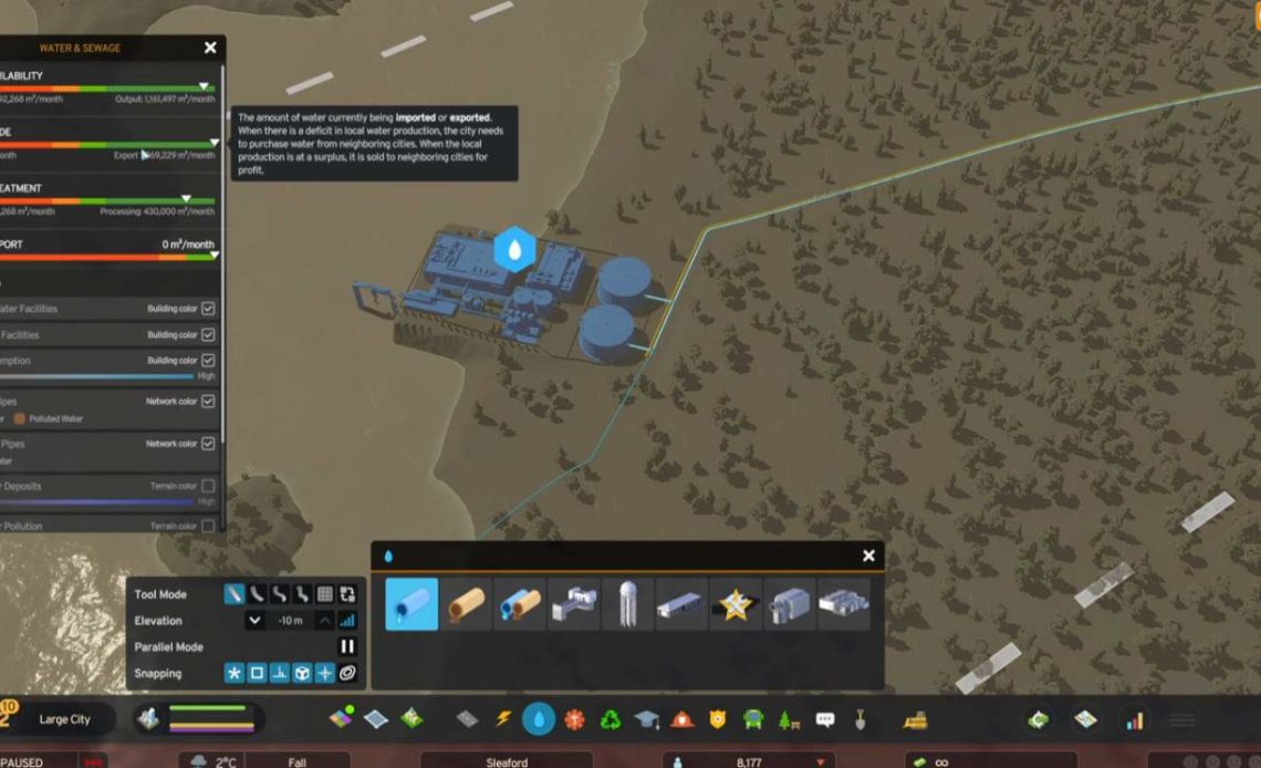 Export Water in Cities Skylines 2
