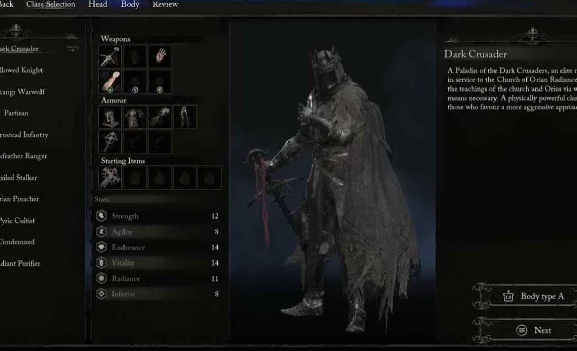 Unlock Dark Crusader Class in Lords of the Fallen