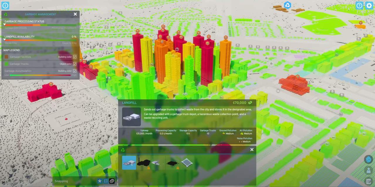 Costruisci una discarica negli skyline delle città 2