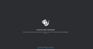 Discord Server inattivo: cosa significa il messaggio "Latenza ed errori elevati"?