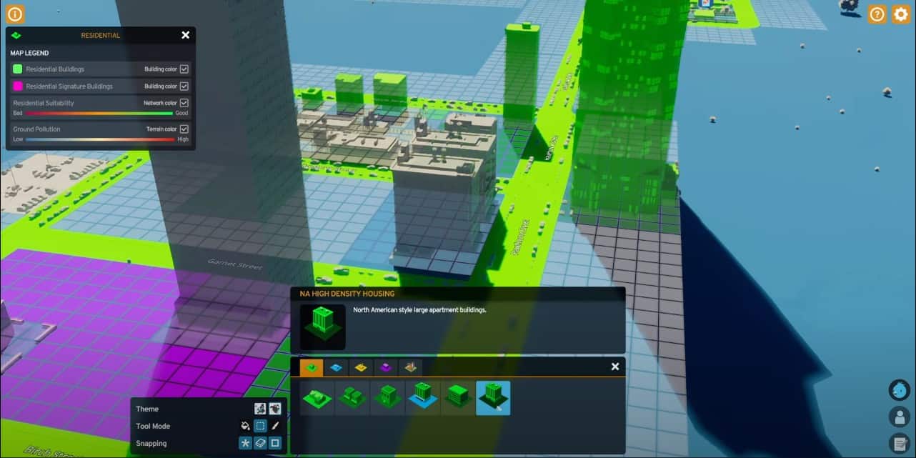 Variante di edificio ad alta densità