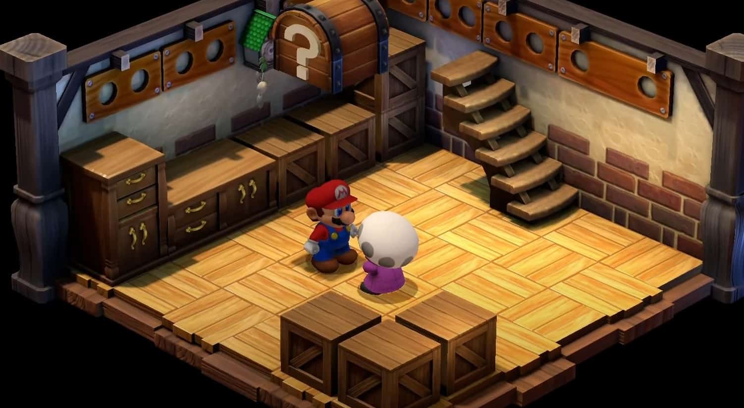 Lo scrigno del tesoro nascosto del regno dei funghi in Super Mario RPG