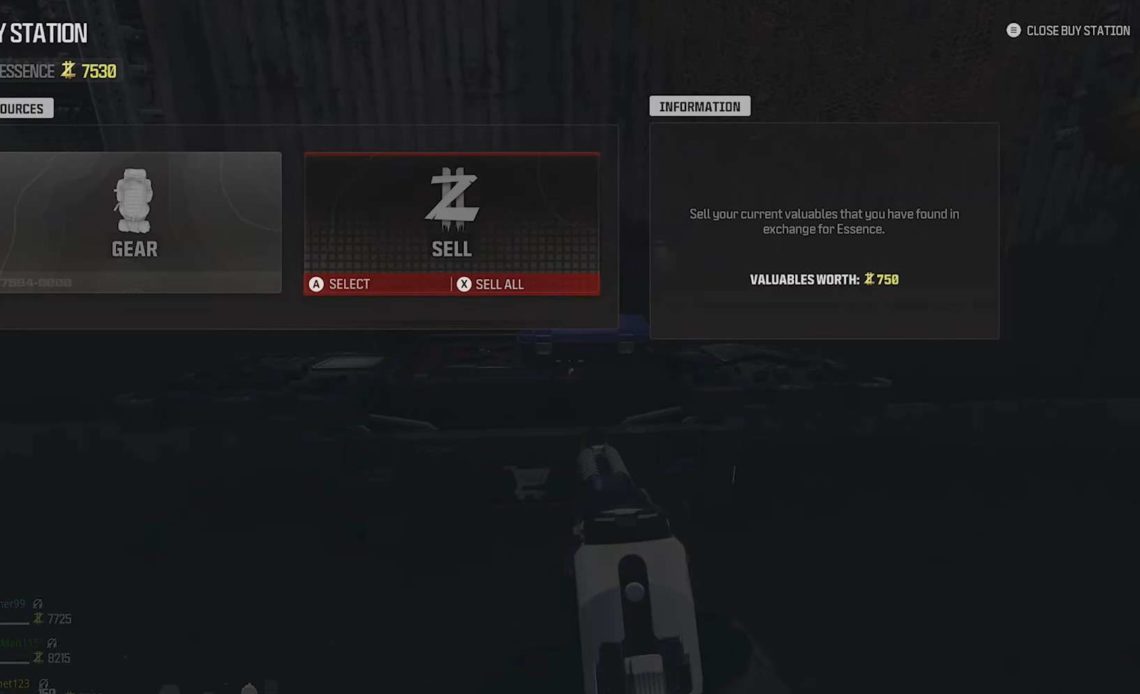 mw3 zombies sell items