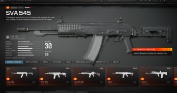 MW3: Miglior equipaggiamento e accessori SVA 545 per Modern Warfare 3