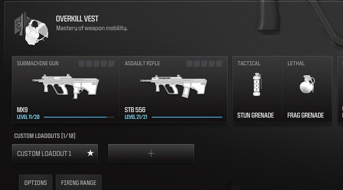 MW3 Overkill Perk: come equipaggiare due armi primarie in Modern Warfare 3