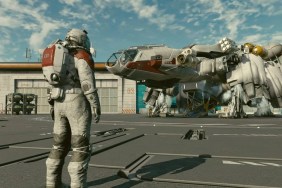 Starfield: un astronauta si trovava vicino a un'astronave nella Nuova Atlantide.