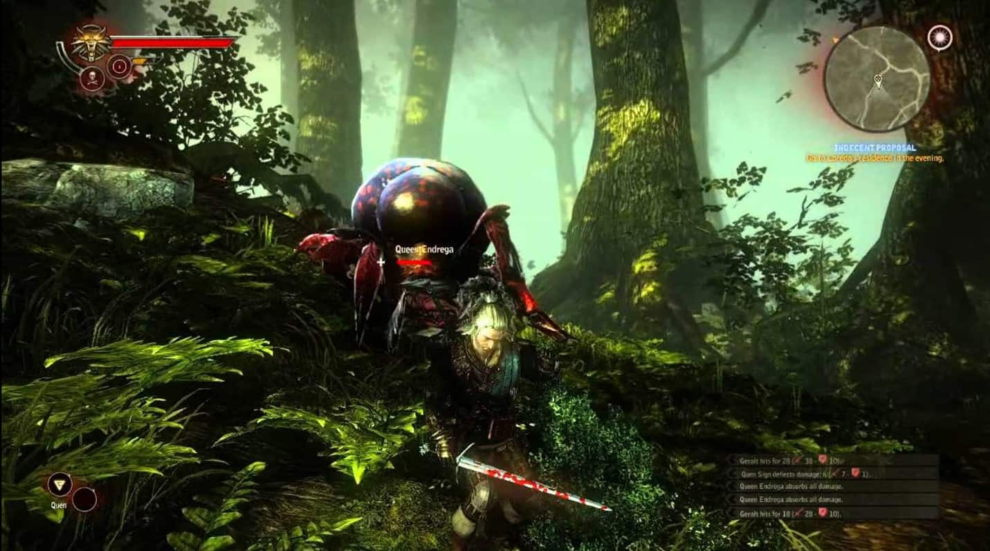 Sconfiggi la regina Endrega in Witcher 2