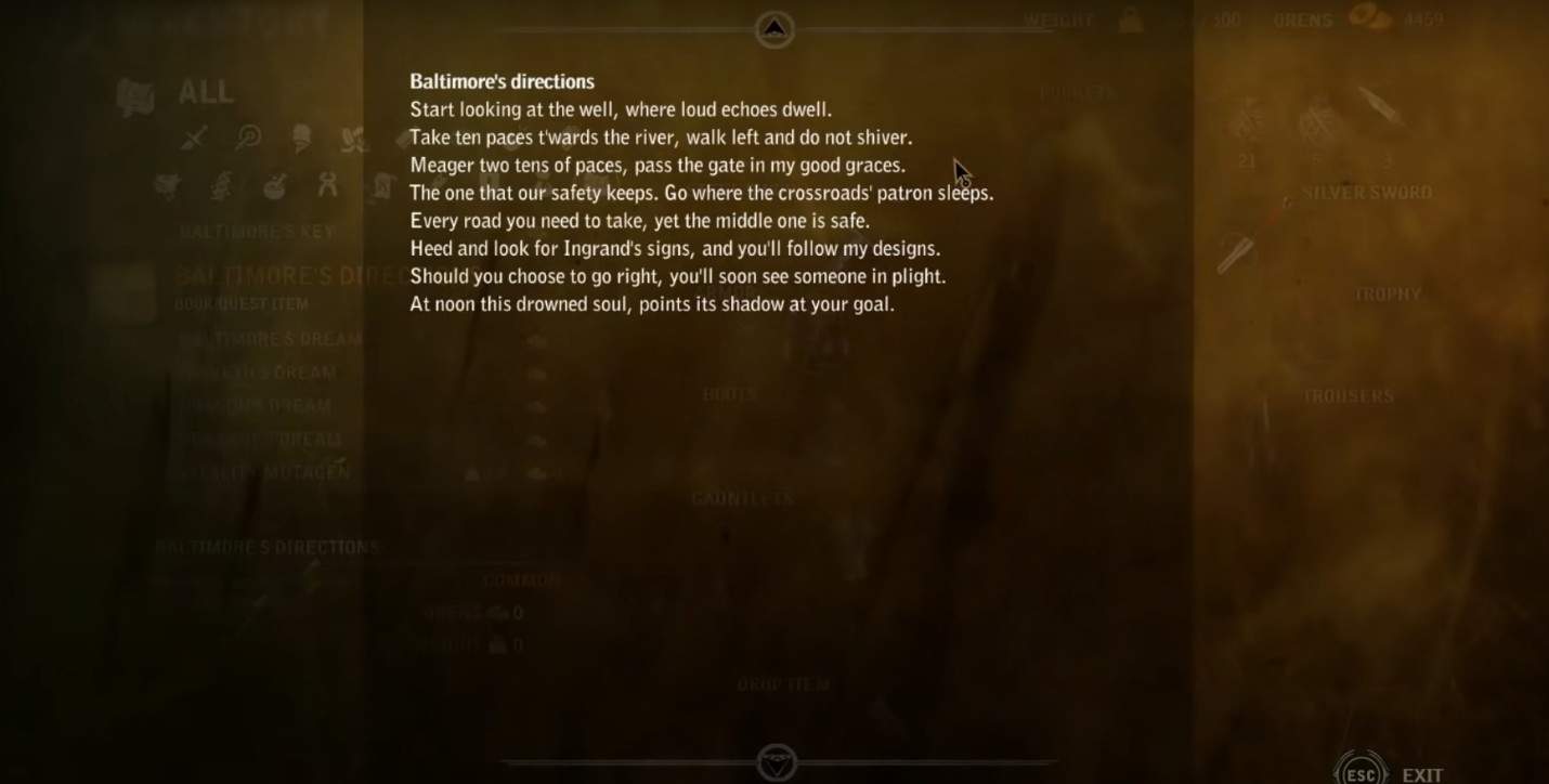 Leggi le note direzionali di Baltimora