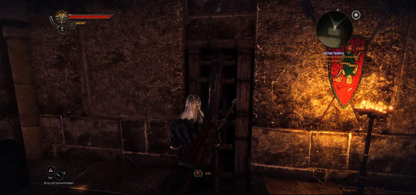 Usa la chiave per aprire il cancello in The Witcher 3