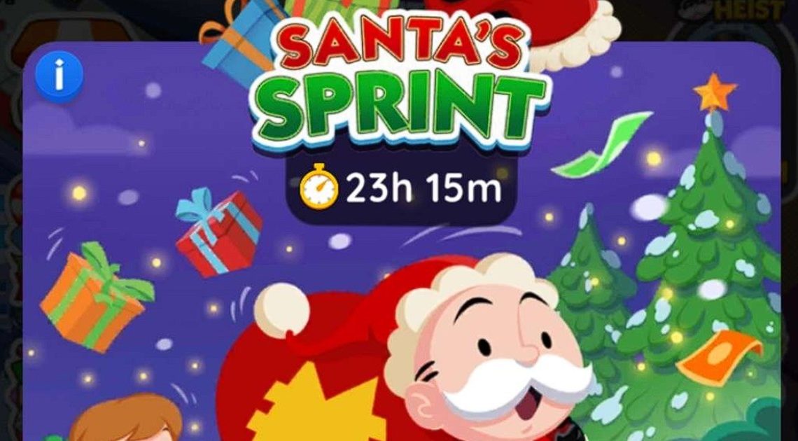 Elenco dei premi del torneo Sprint di Monopoly Go Santa per il 15-16 dicembre 2023