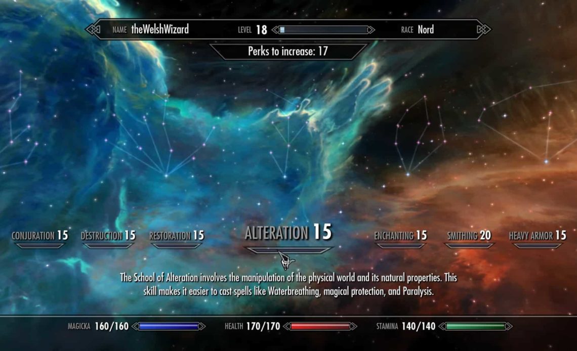 skyrim alteration leveling featured